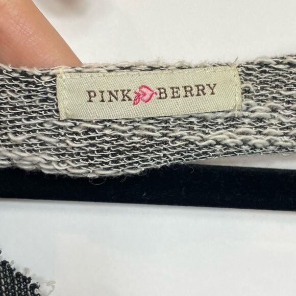 Pink Berry Gray Scoop Neck Sweater Distressed Skull Design Open Back Size Large - Picture 4 of 8